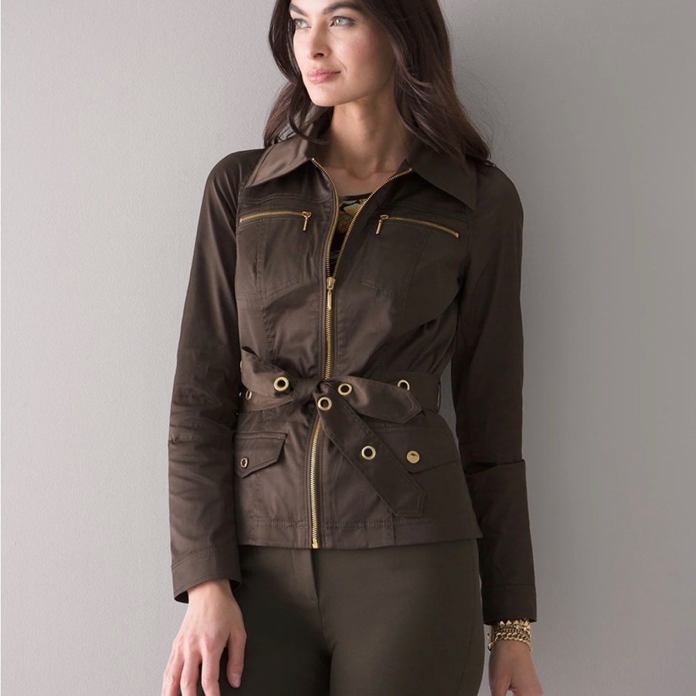 COPY - WHBM Belted Anorak Jacket in Sergeant